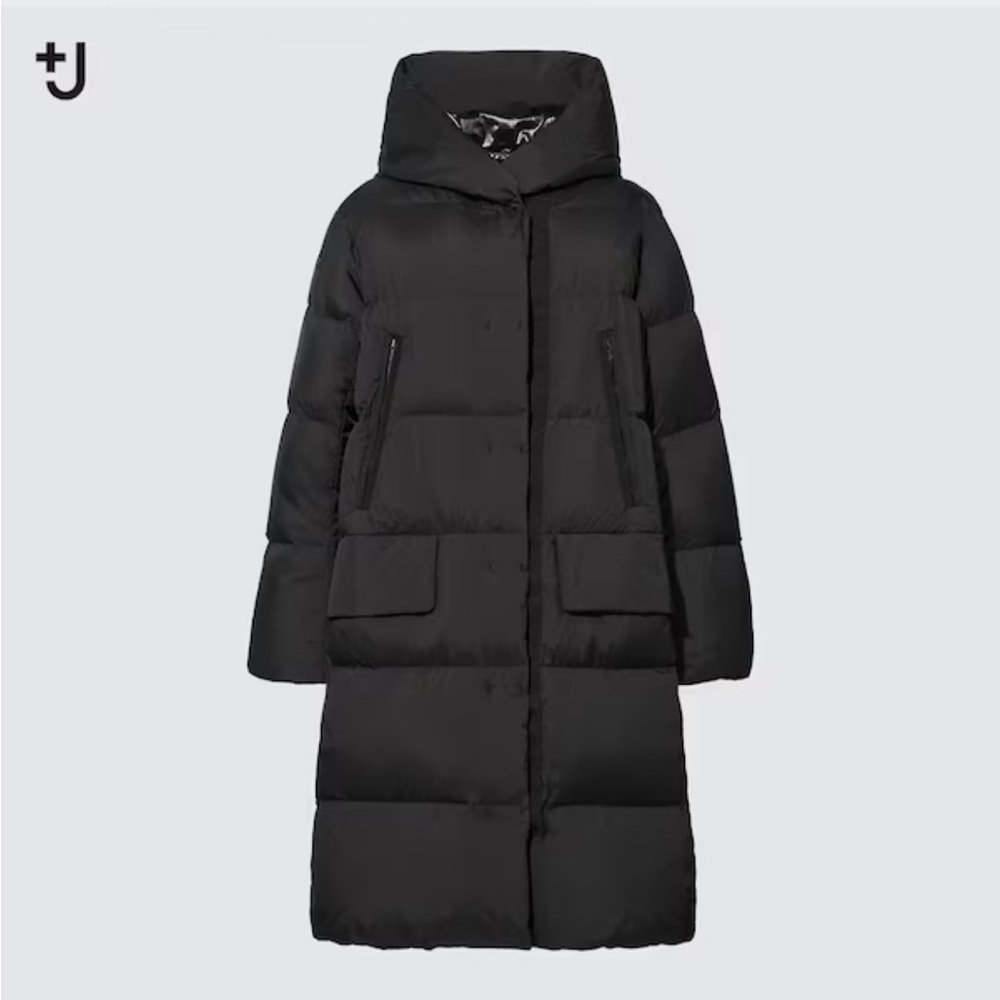 Uniqlo x Jil Sander Women’s Long Down Puffer Coat black size large